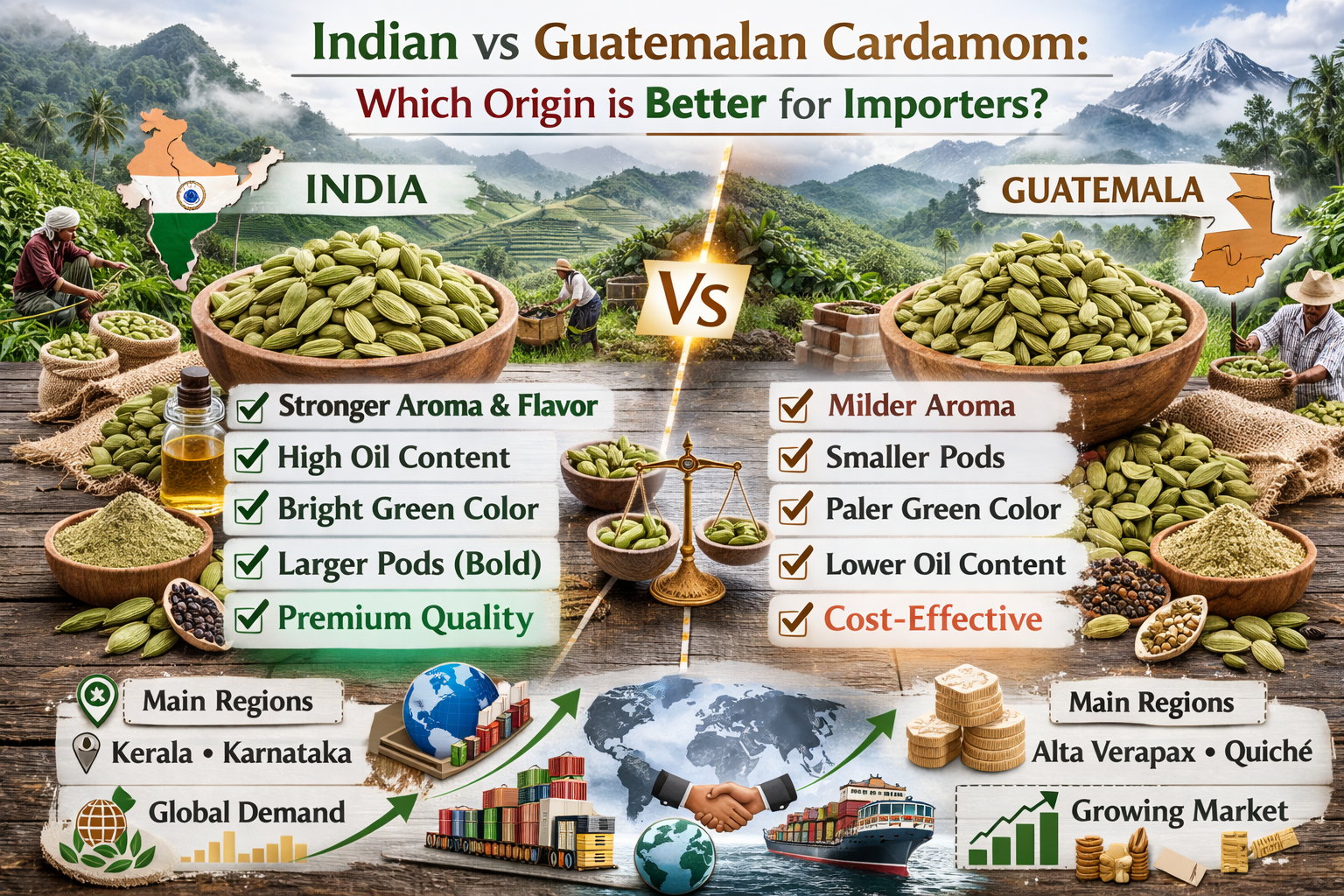 Indian vs Guatemalan Cardamom